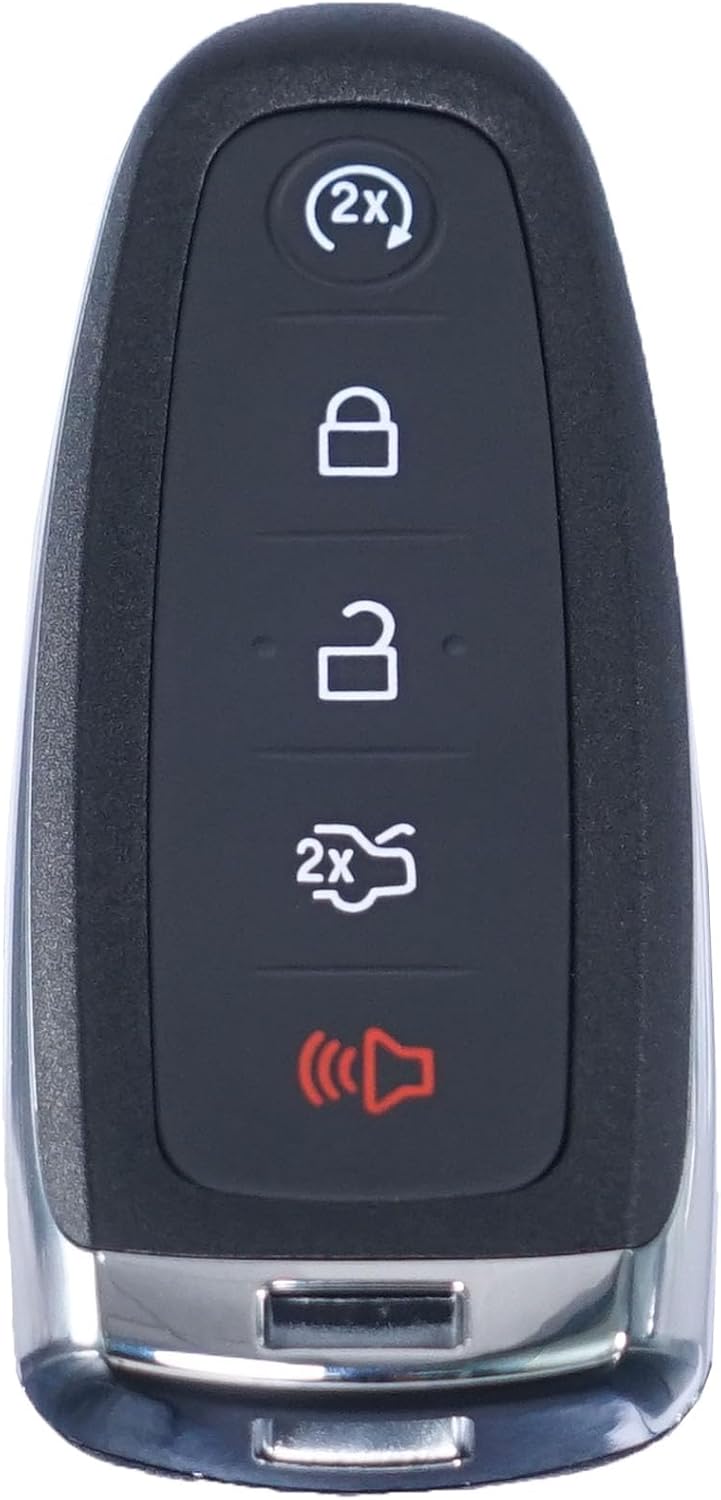 MechanMagic Key Fob Shell Cover for Ford Explorer Edge Flex Expedition Focus Taurus Maverick Lincoln Navigator MKS MKT MKX 2011-2020 Keyless Entry Remote Control Case Replacement 5 Buttons