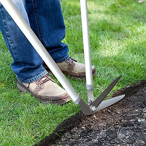 Hortem Long Handled Edging Shears, Razorsharp Steel Long Grass Shears, Soft Grip Garden Long Grass Clippers