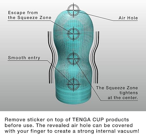 Miniatura 2 de Tenga TENGA Cool TOC-201C - Masturbador masculino desechable con taza al vacío, color azul
