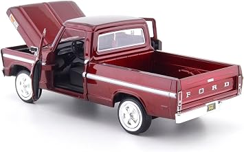1969 Ford F-100 Pickup Truck Burgundy 1/24 by Motormax 79315 by Motormax