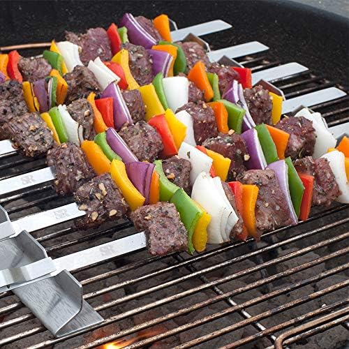 Best of BBQ Stainless Steel Kebab Rack with 6 x Skewers Set