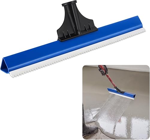 1 Pack 24 Inches Epoxy Floor Squeegees Notched Squeegee for Self Leveling Cement Urethane Epoxy Floor Tools