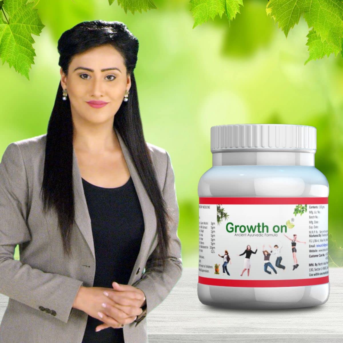 Growth On Vediva Herbal Supplements Powder For Men & Women 1 Bottle 200 Gram