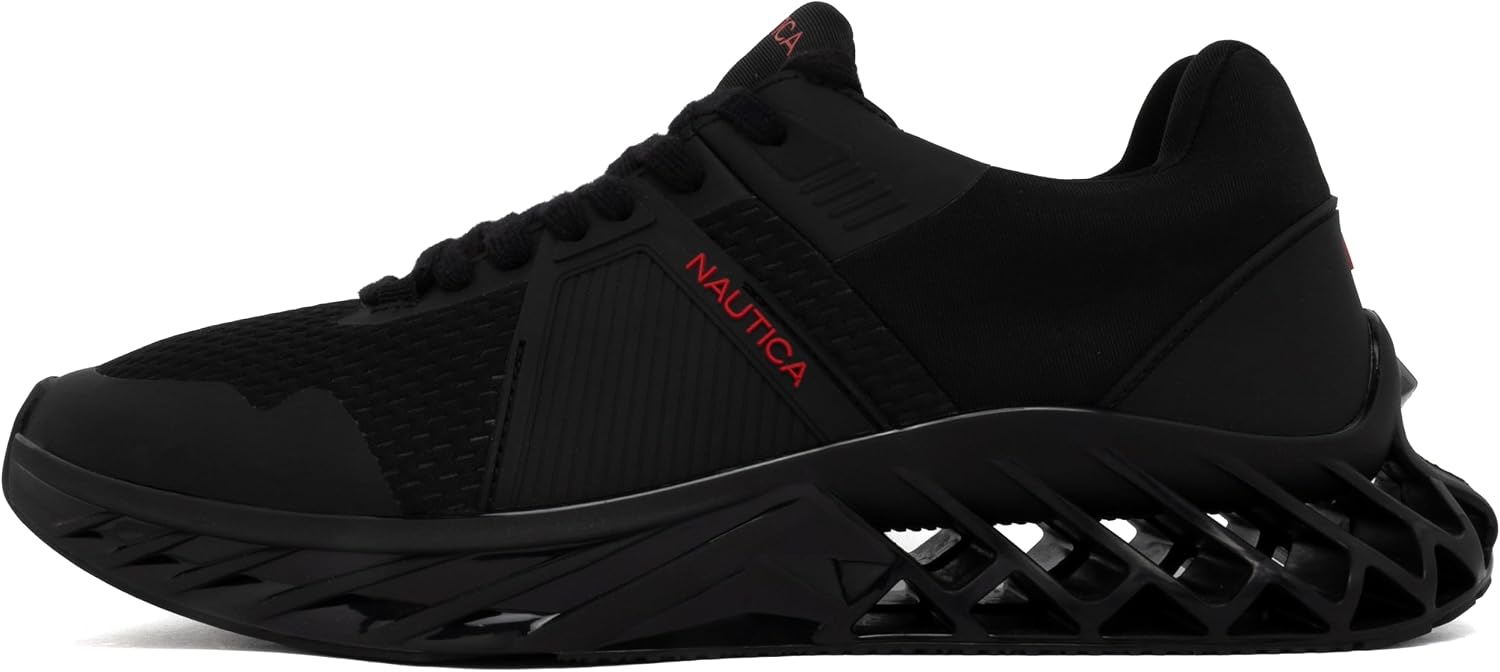 Nautica Men's Casual Fashion Sneakers – Lightweight Lace-Up Athletic Walking Shoes for Gym & Tennis, Comfortable