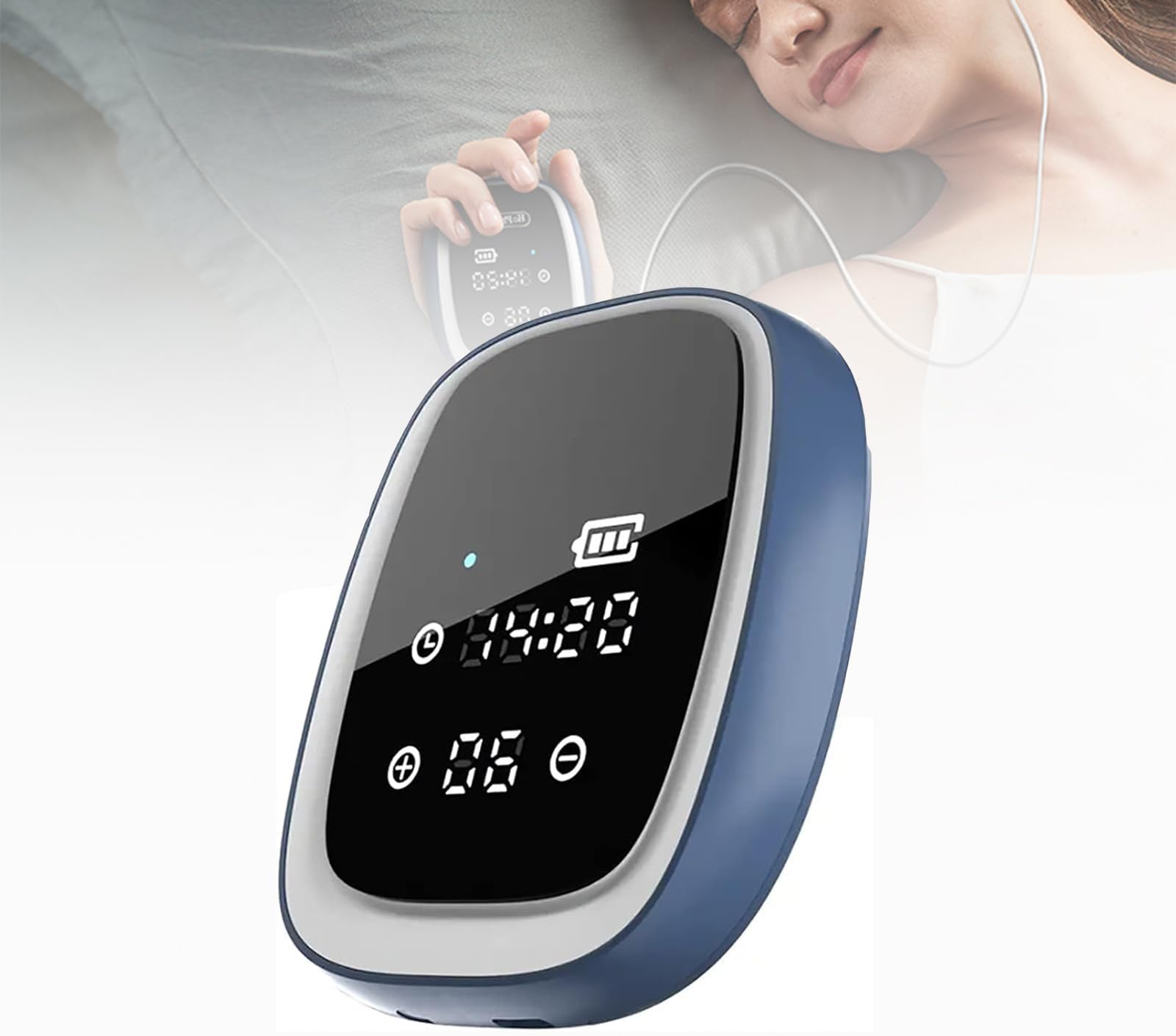 Sleep Aid Device, Intelligent Sleep Instrument with USB Charging and Adjusted Intensity 35 Levels, Ear Clip Type Adults Sleep Aid Machine for Insomnia & Relief Anxiety Stress