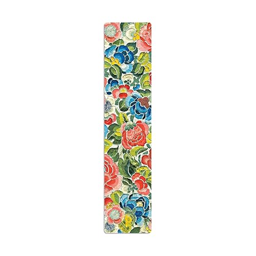 Pear Garden (Peking Opera Embroidery) Bookmark: Double sided Bookmark, textured, rounded edges