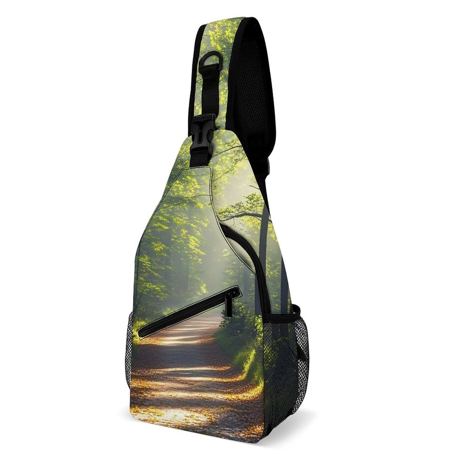 Mochila bandolera cómoda para senderismo y excursiones 8