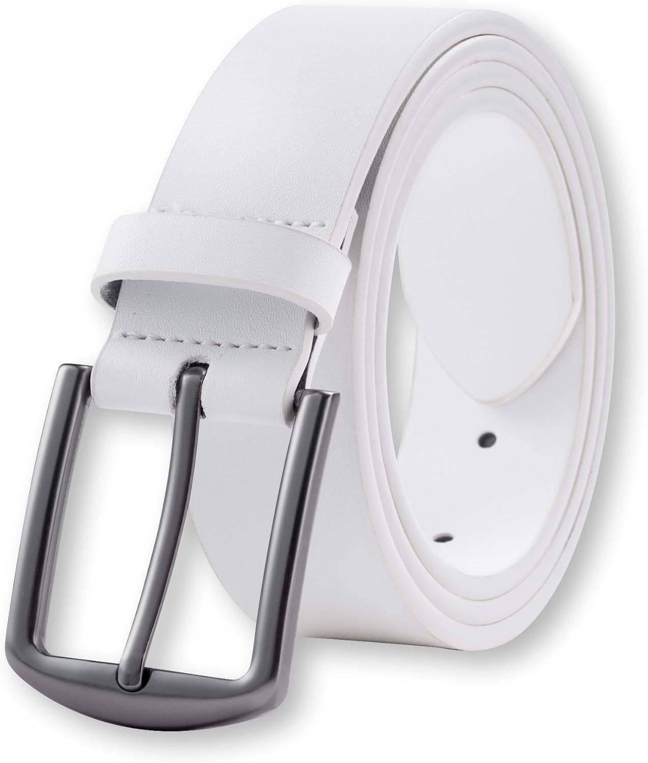 KM Legend mens Leather Dress Belt for Work Business and Casual