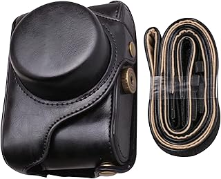 TECKEEN Travel Lightweight Protective Leather Case Bag + Shoulder Strap for Fujifilm X100V X100F X100T X100S X100 Camera