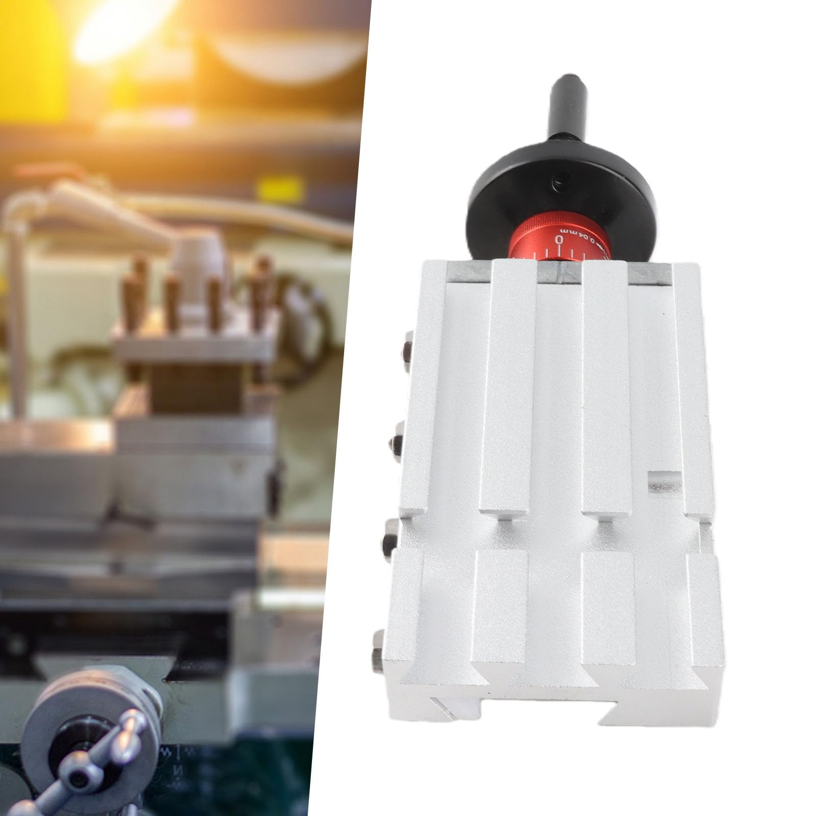 Slitta a Croce in Metallo per Tornio, Slitta a Croce in Metallo 32 Mm Z008M con Corpo Piccolo e Grandi Prestazioni per Tornio, Corpo Piccolo, Grandi Prestazioni