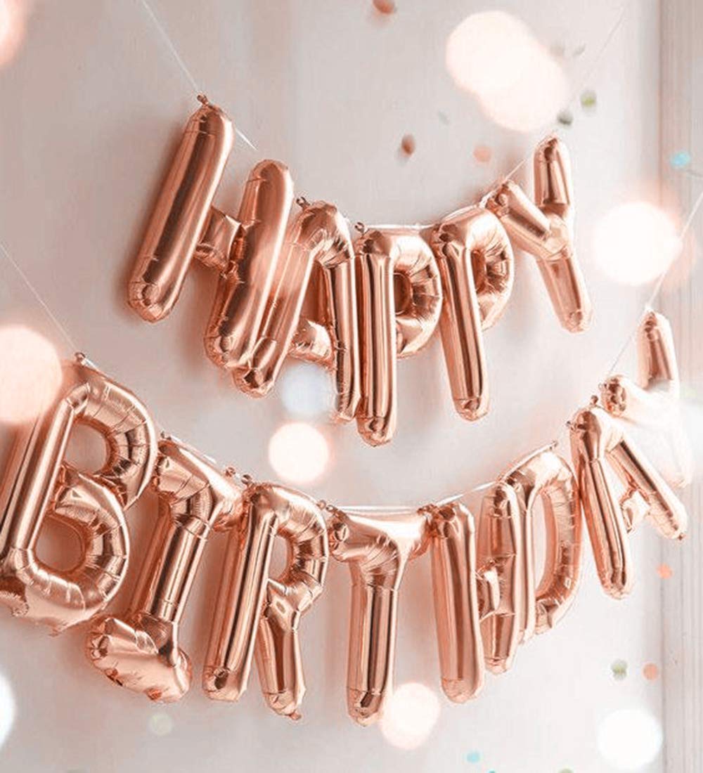 Tafelconfetti Happy Birthday Roségoud (48st) | Daily Style