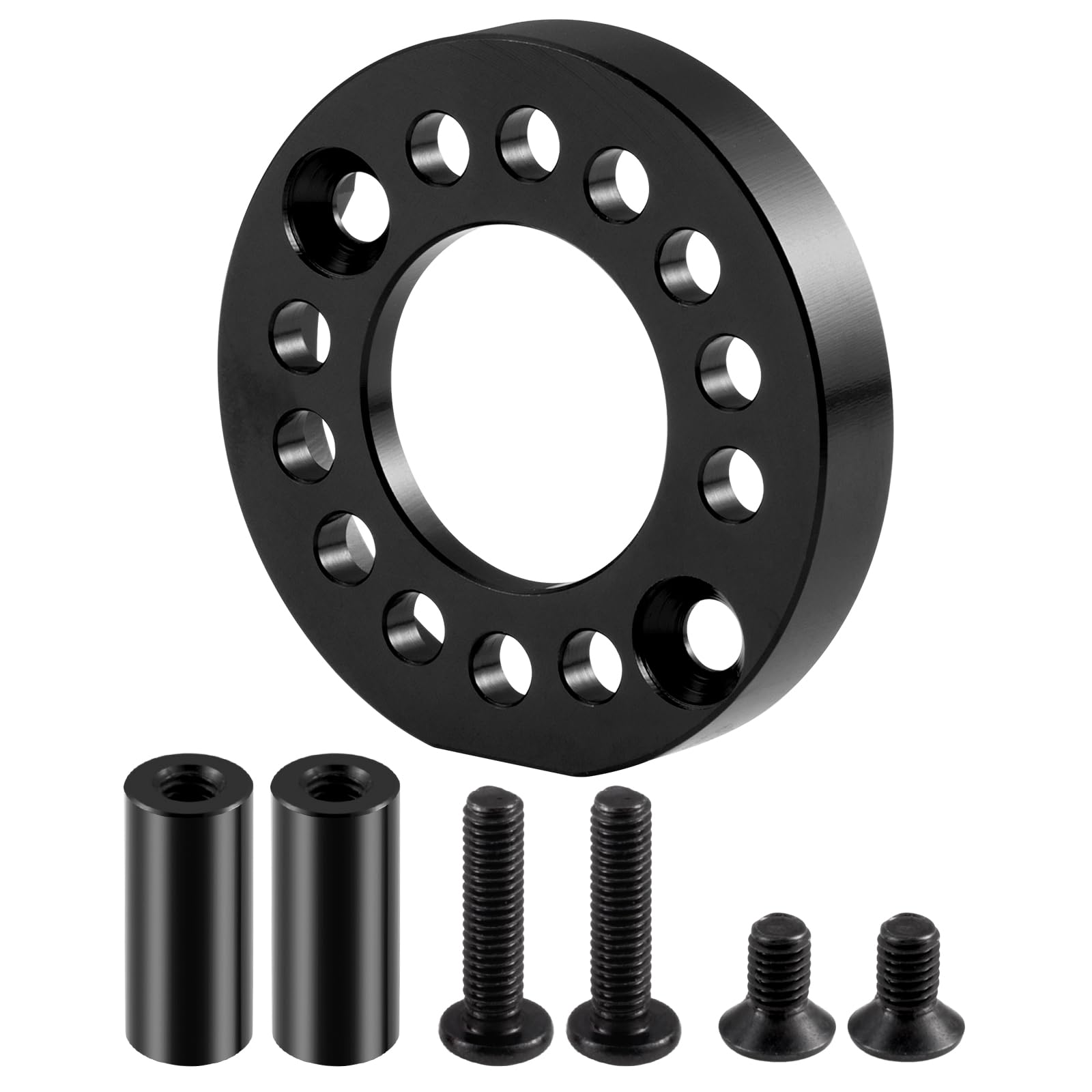 AXspeed RC Motor Mount 1 Set Aluminum RC Motor Bracket Seat for Tamiya TA02 1/10 RC Car(Black)