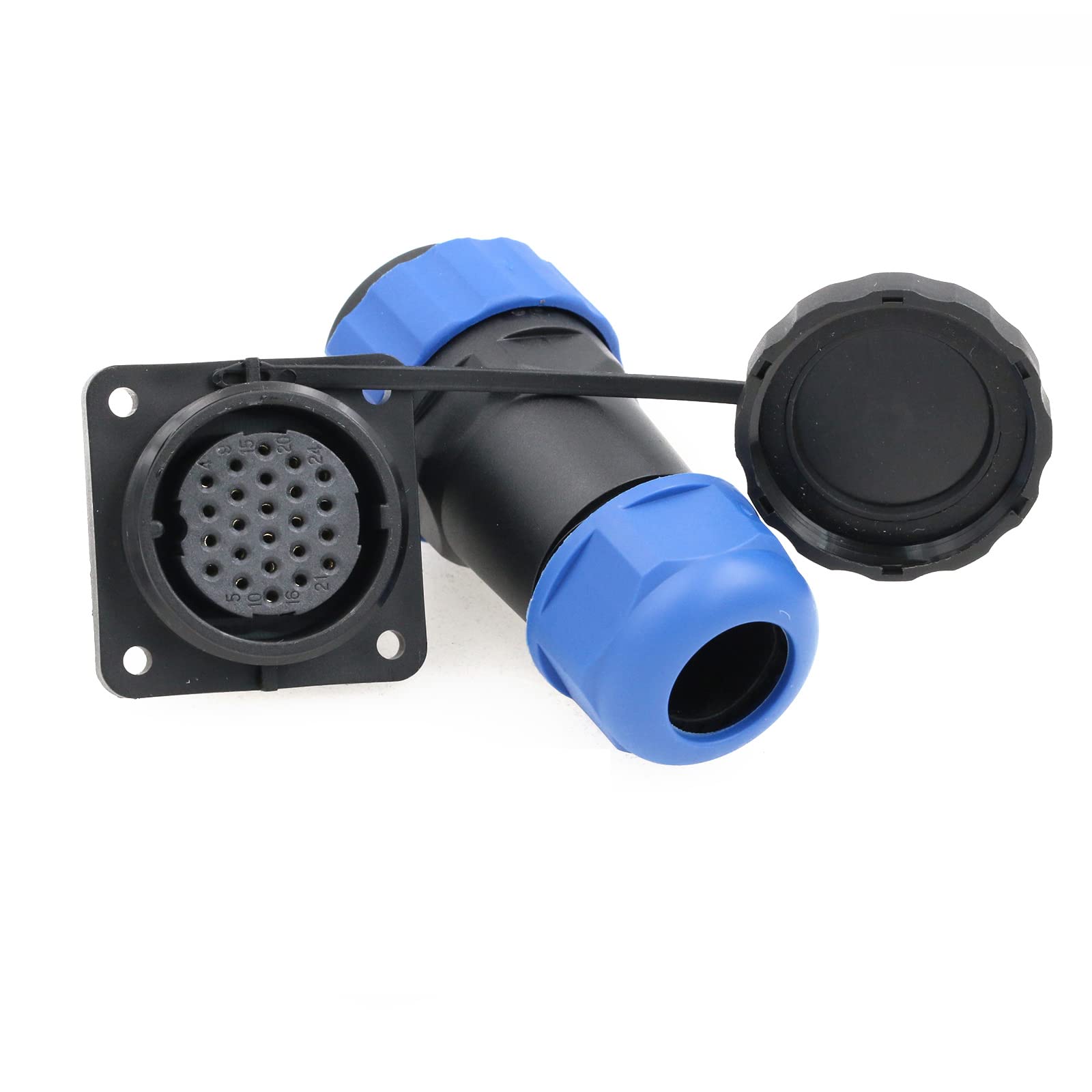 ZBLZGP SD28 24 Pin Industriële Connector Plastic Outdoor Luchtvaart Waterdichte Snelle Elektrische Circulaire Connector Vierkante Mannelijke Plug Vrouwelijke Socket 12-15mm