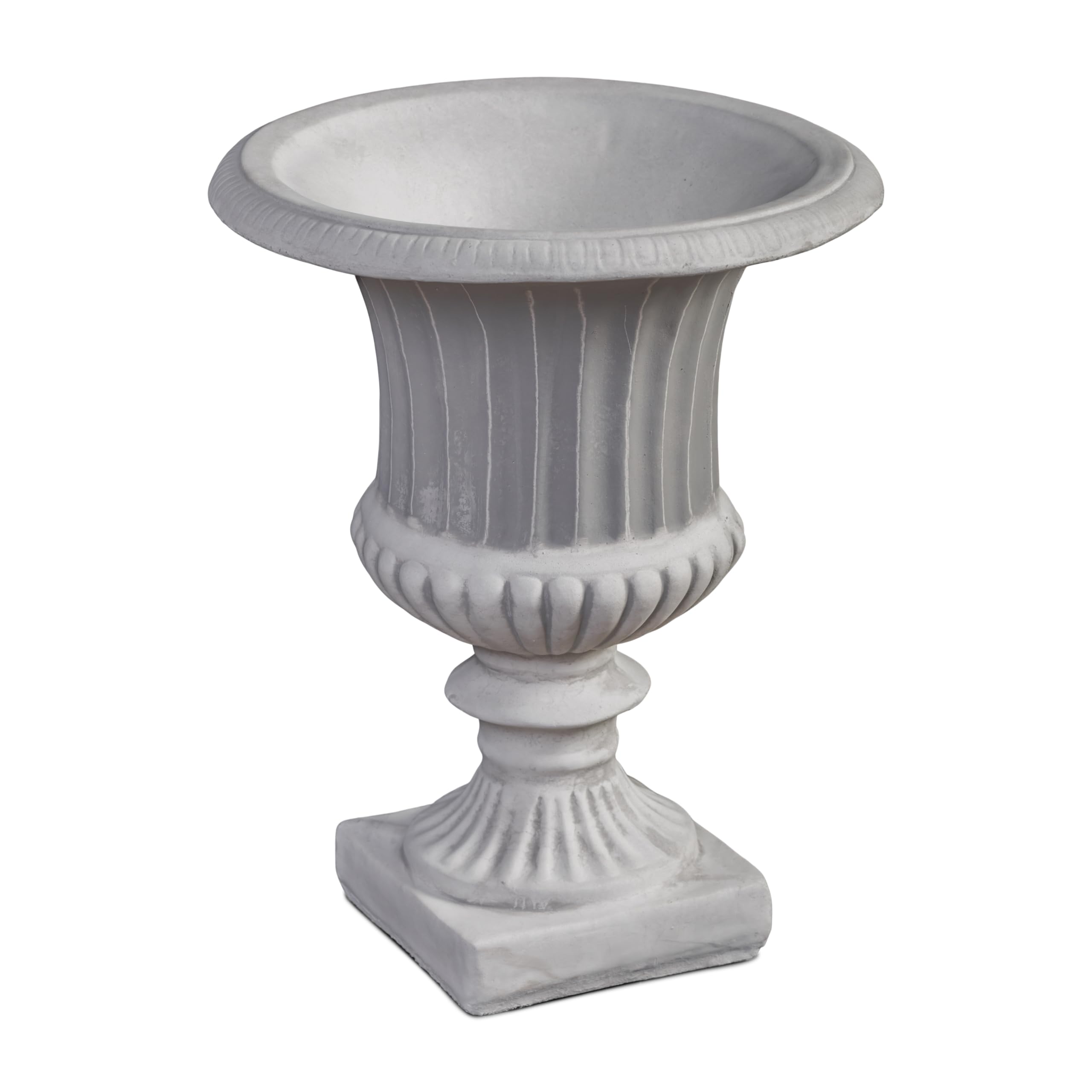 Il vaso da fiori Schuh funge da insolito vaso per erbe aromatiche Vaso per piante, altezza 22 cm, 38 x 15 cm, 2 litri, grigio, peso 12 kg, in pietra colata resistente al gelo