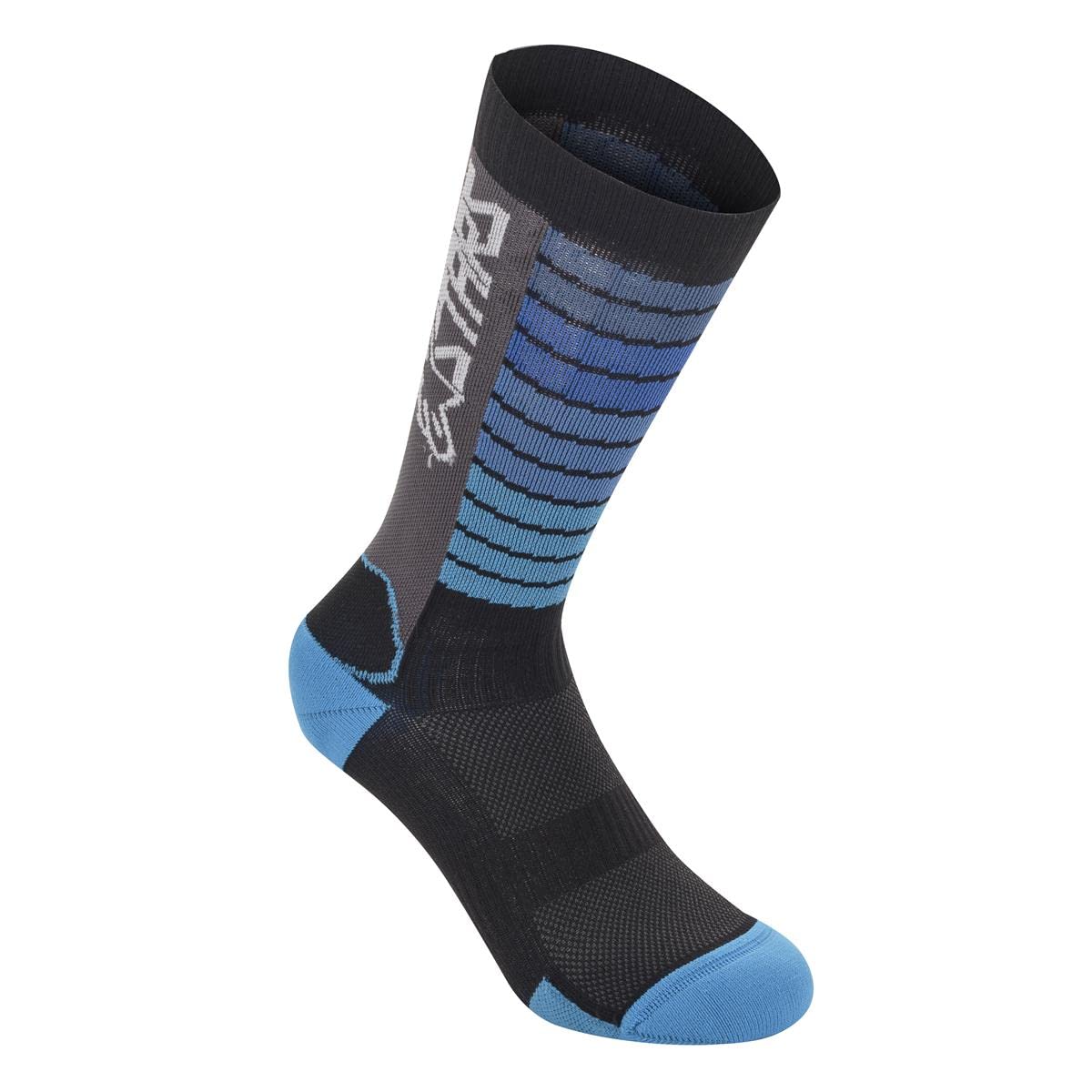 Alpinestars Men's Black/Blue Drop 22 Socks