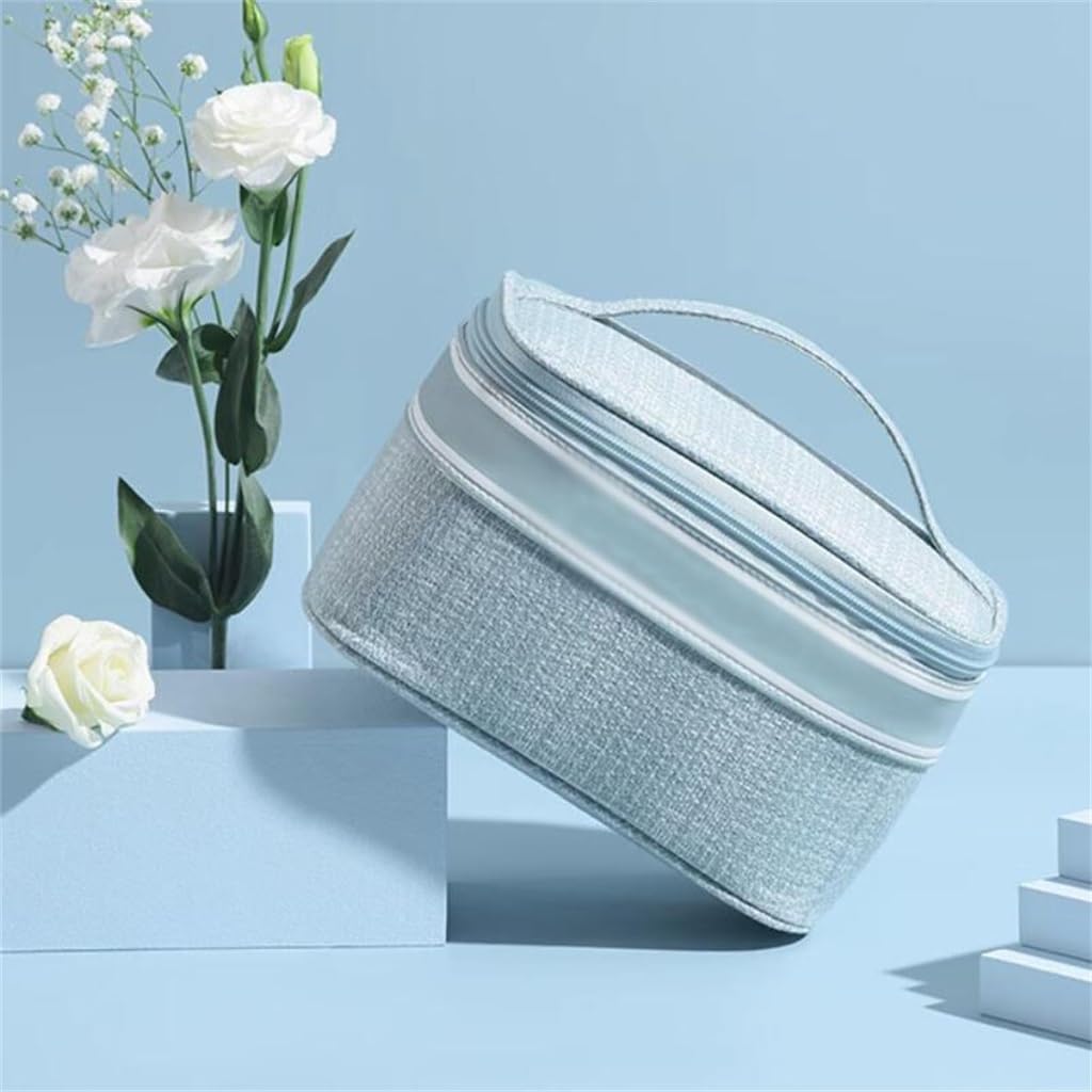 Makeup bag for women with high appearance value, large capacity portable skincare product storage, travel wash image 3