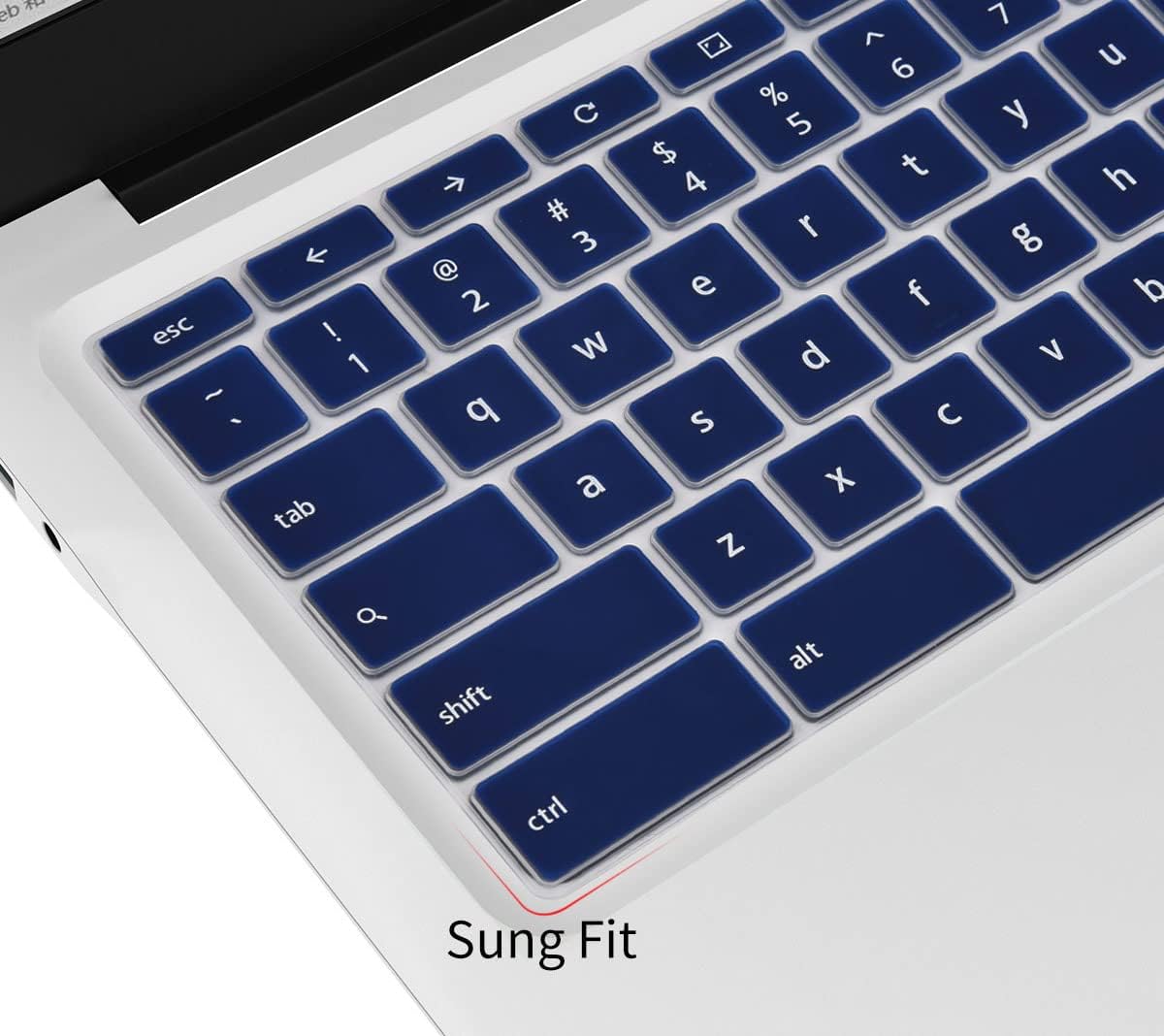 Keyboard Cover for ASUS Chromebook Flip C433 C434 2-in-1 14", ASUS Chromebook C423NA/C425TA/C433TA-AS384T/C434TA-DS384T DSM4T, ASUS Chromebook Flip C302 12.5", Chromebook C523 C523NA Skin, Navy Blue