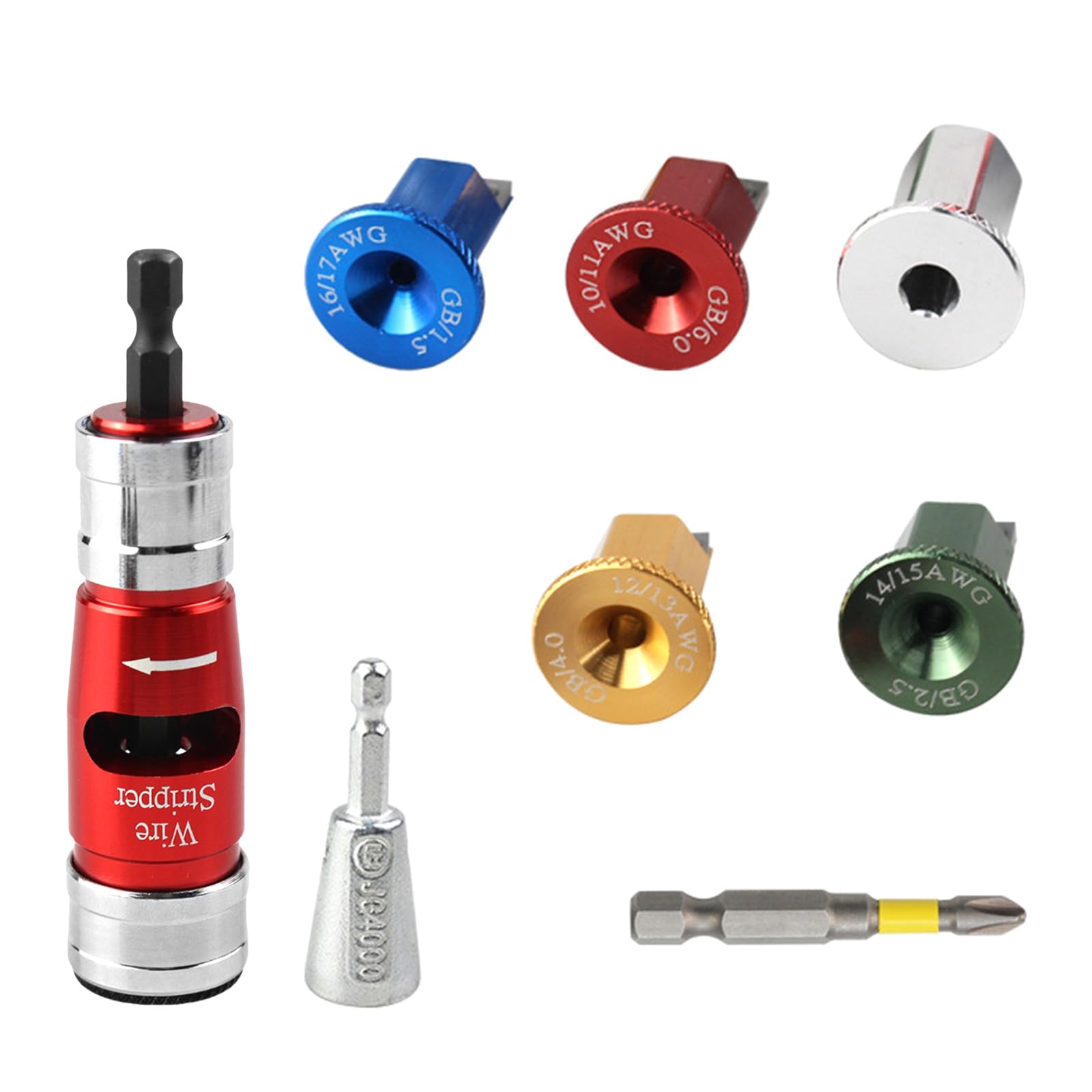 Wire Stripping and Twisting Tool for Drill Electric Wire Strippers Professional Electrician Tool Portable Strippers Set