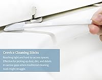 Vista 2 de Cepillo de limpieza de detalles desechable para espacios reducidos, juego de herramientas de limpieza de hendiduras de detalles, limpiador