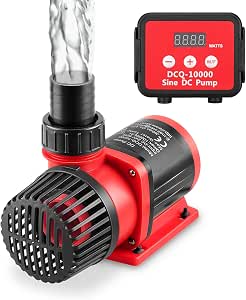 2640GPH 80W Aquarium DC Return Pump with LCD Display Controller, DC24V, 18FT Max Lift, Adjustable Speed, Quiet Operation