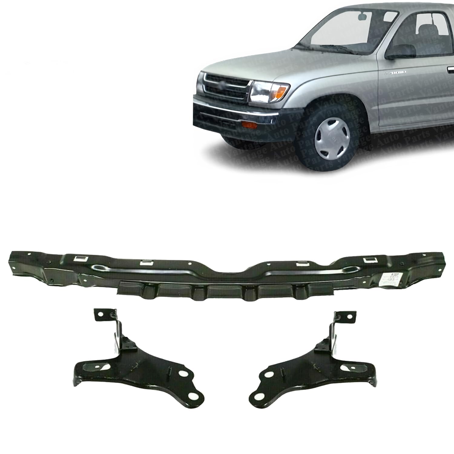 Front Bumper Face Bar Reinforcement Bar For 1998-2000 Toyota Tacoma Pickup - Replacement Part