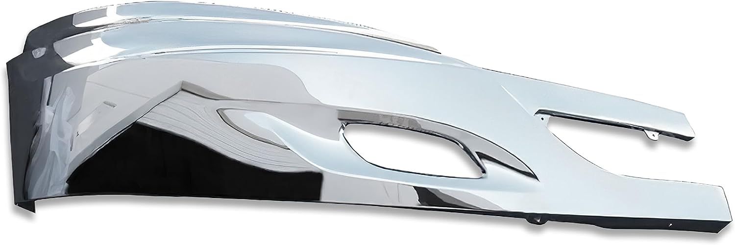 KOZAK Bumper Chrome Trim (Right Passenger Side) Compatible with International Prostar Trucks PLUS Logo, 2x Wipers, License Plate Frame and Vest