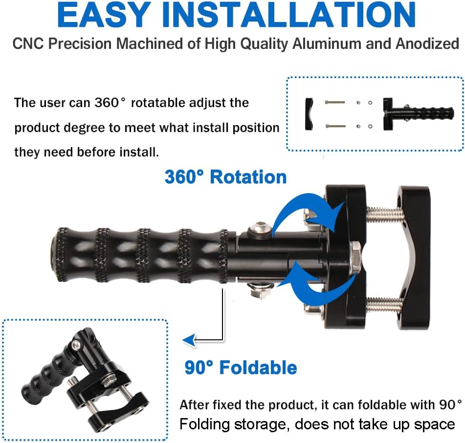 Motorcycle Foot Pegs Folding Footrest Aluminum Alloy Footrests Highway Front Folding Clamps For BMW R1200GS R1250GS R1300GS For YAMAHA TENERE700 Honda Suzuki Kawasaki