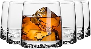 Krosno Whiskygläser | 6er-Set | 370 ML | Fjord-Kollektion | Ideal für Haushalt, Restaurant und Party | Spülmaschinenfest