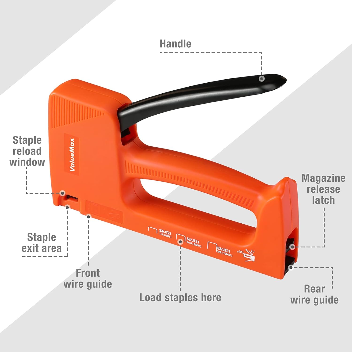Buy VALUEMAX LightDuty Staple Gun Kit, Manual JT21 Stapler with