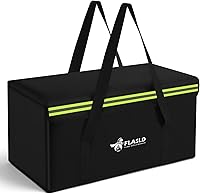 Vista 10 de FLASLD Large Fireproof Lipo Bag for 100Ah Lithium Battery Storage and Charging, 14 x 7.8 x 9.5in Waterproof Box for Documents and Valuables