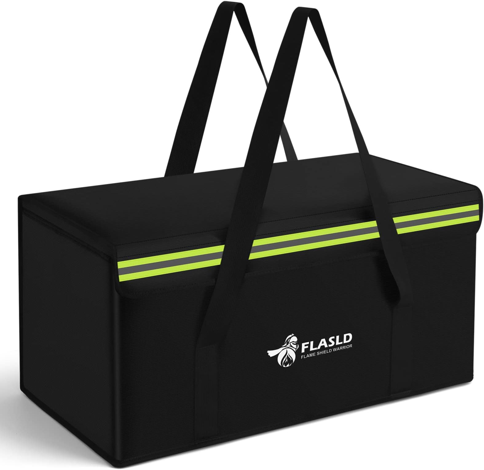 FLASLD Large Fireproof Document Bags, 24x12x12โ Waterproof Storage Firesafe Bag, Fireproof Folder Safe Box for Cash, Valuables & Passport, Silicone Coating & Zipper Closure