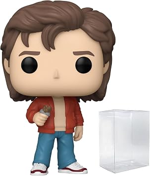POP Funko TV Stranger Things - Steve Harrington Season 5 Vinyl Figure Bundled Box Protector Case, Multicolor, 3.75 Inches