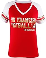 Vista 12 de Camisetas raglán Athletic City para mujeres fanáticos del fútbol - Azul marino y blanco