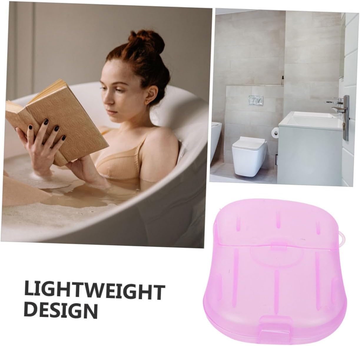 15 Pack Portable Travel Soap Sheets Hand Soap Sheets for Outdoor Camping