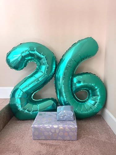 Vista 920 de Globos de números 0 de 40 pulgadas, globos negros de números para números 10, 20, 30, 40, 50, 60, 70, 80, 90, 100, globos de números 10, 20, 30, 40