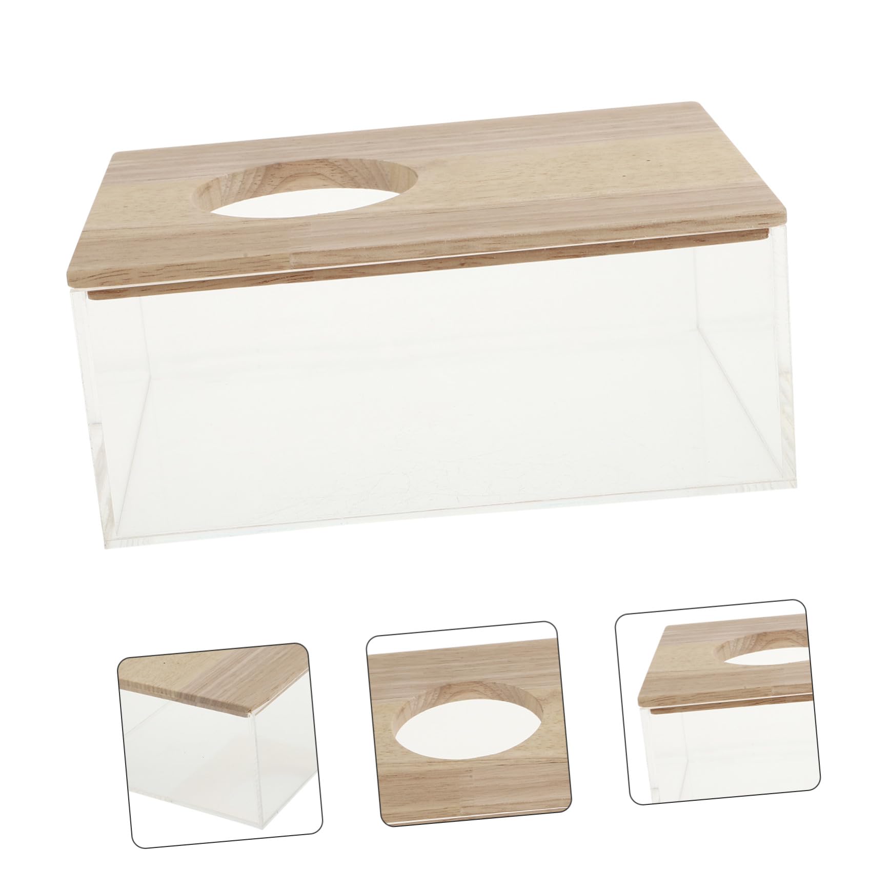 Gatuida Transparente Hamster Sandbadewanne mit Multifunktionalem Design als Toilette und Badewanne für Hamster Chinchilla Mäuse und Kleintiere Einfach zu Reinigen und Sicher für Zuhause