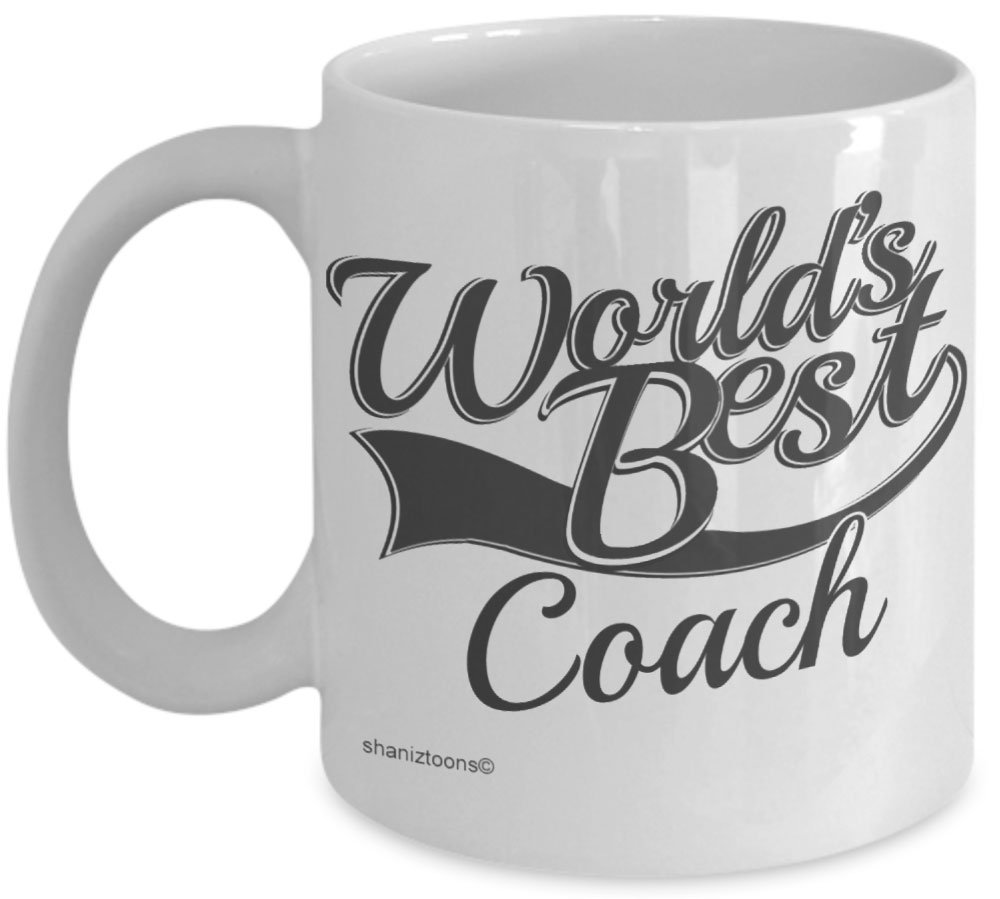Shaniztoons White Coach World's Best Novelty Gift Mug