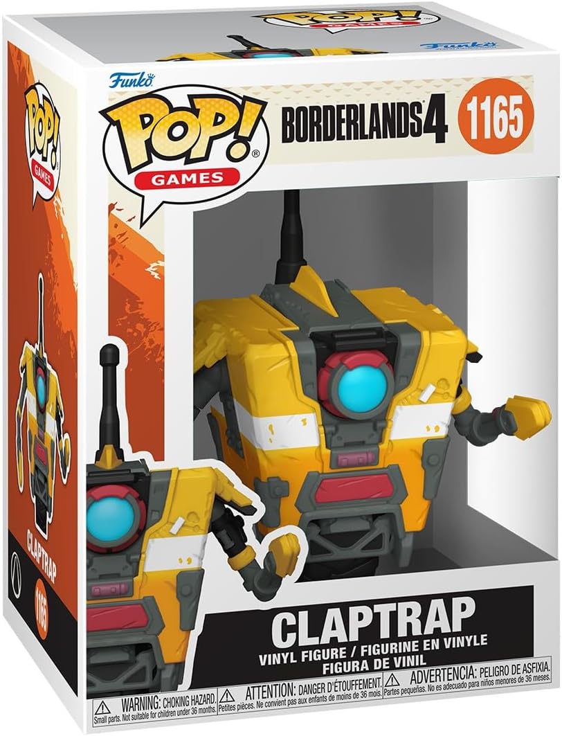 Funko Pop! Games: Borderlands 4 – Claptrap – Collectable Vinyl Figure – Gift Idea – Official Merchandise – Toys for Kids & Adults – Video Games Fans – Model Figure for Collectors and Display Funko Pop! Games: Borderlands 4 – Claptrap – Collectable Vinyl Figure – Gift Idea – Official Merchandise – Toys for Kids & Adults – Video Games Fans – Model Figure for Collectors and Display