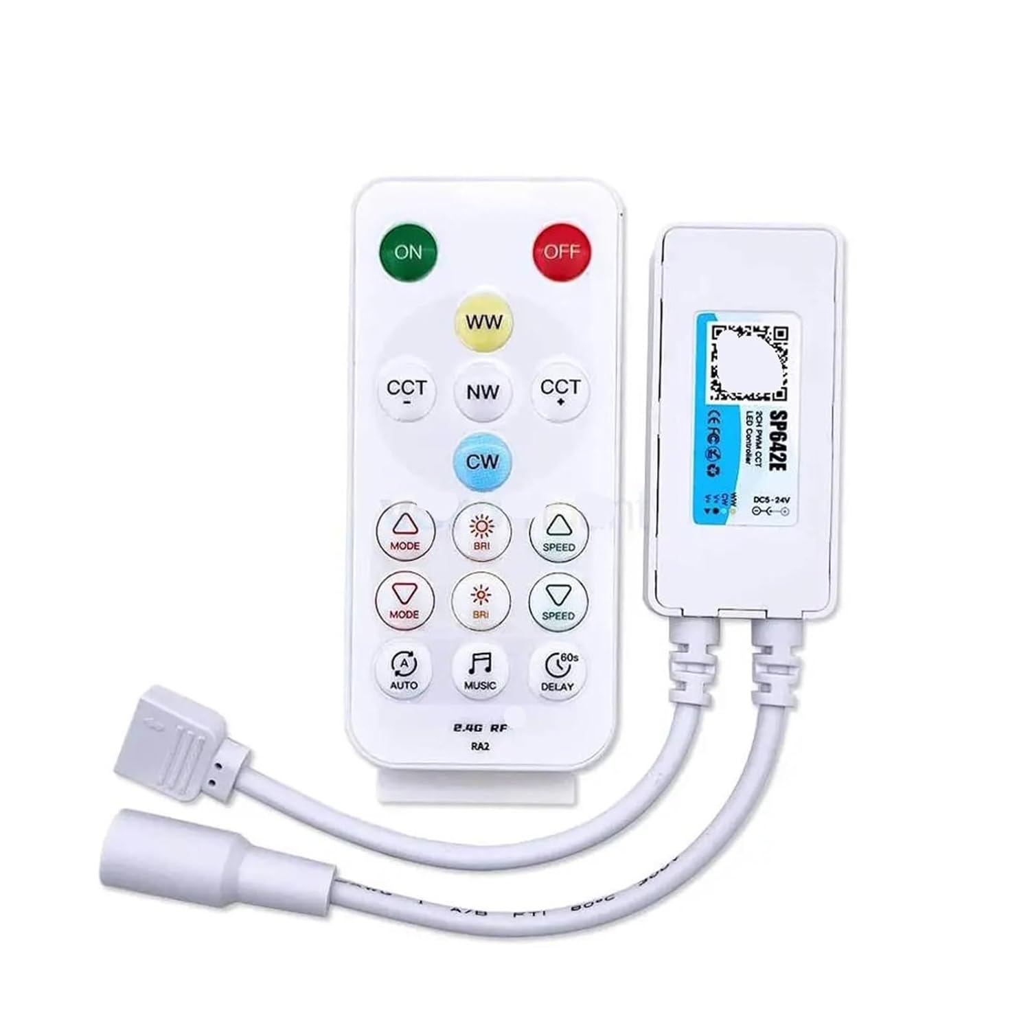 SP641E-SP645E DC5V 12V 24V PWM 2.4G LED Controller Music(SP642E CCT 3Pin)