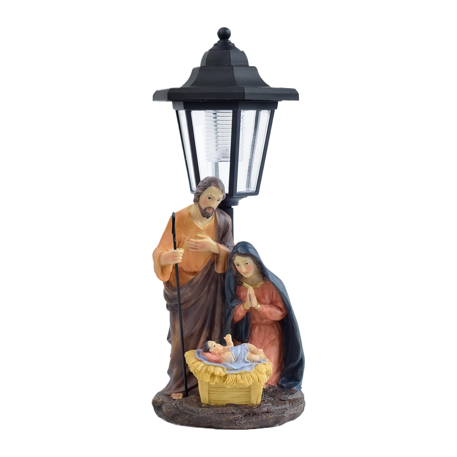 Lanterne solaire Jésus étanche pour décoration de jardin