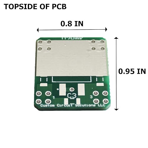 Miniatura 22 de Módulo de PCB SMD a DIP Breakout, 8 pines, SOIC a DIP Cabezal adaptador con resistor SMT integrado y/o almohadillas de condensador - 10 piezas