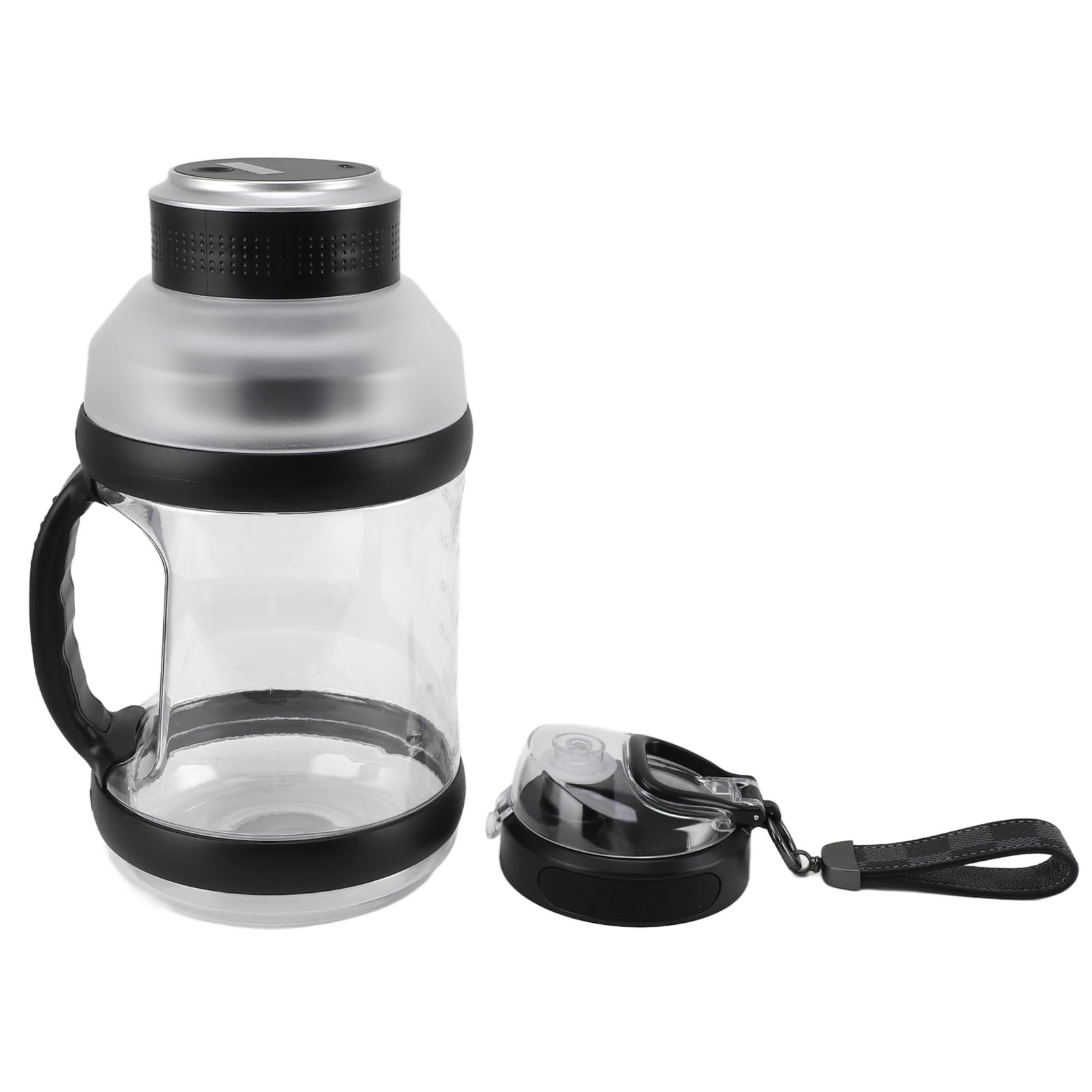 FTVOGUE Frullatore Portatile da 2L 18000 Giri/min Ricaricabile USB per Frullati e Smoothie (BLACK)