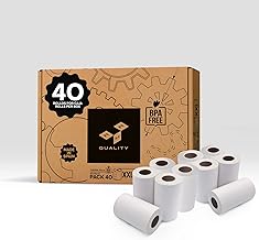 White Thermal Paper Rolls 57 x 35 x 12 mm for BPA-Free TPV – Thermal Paper 57 mm – High Durability Dataphone Paper (40)