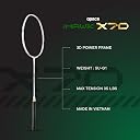 Apacs iHawk X70 (Unstrung) Full Graphite Ultra Strong Carbon Fibre (75-79g) | 35 LBS Max Tension | 3D Power Frame | Made in Vietnam Badminton Racket with Full Cover (White) (All Rounder) gallery image