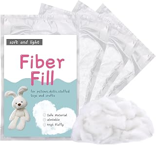LOKUNN High Resilience Pillow Fill, 500g Polyester Fiber, Stuffing for Pillows, Stuffed Animals, DIY Crafts