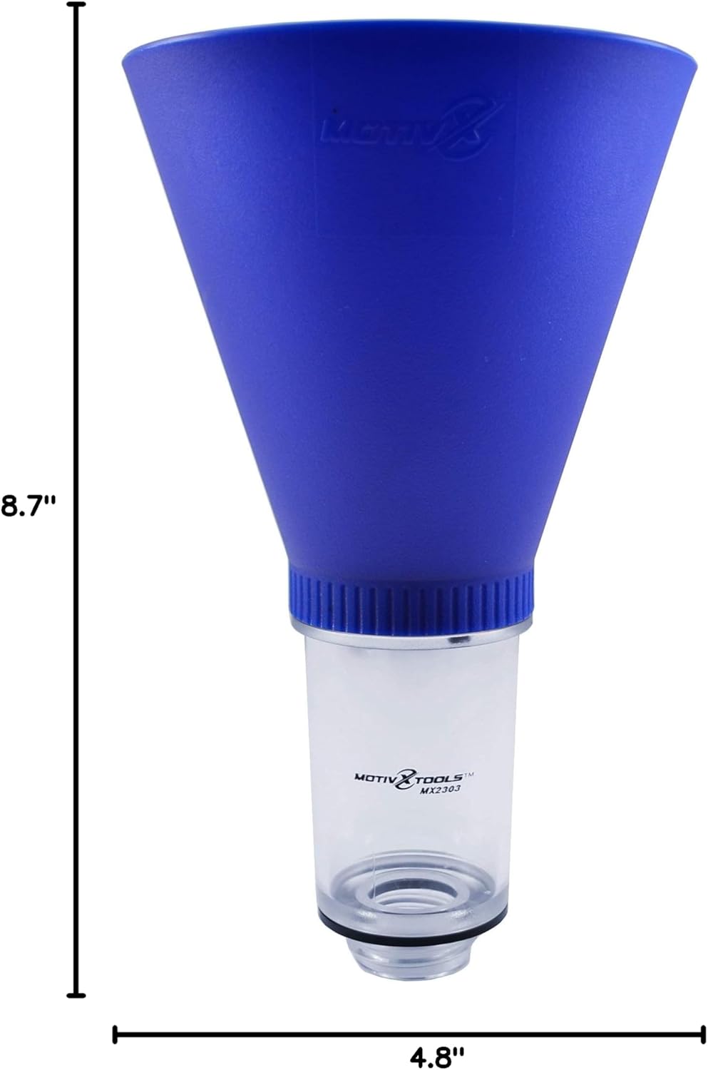 Motivx Tools Engine Oil Funnel for Honda, Acura, and Some Ford and Nissan Engines with Threaded Oil Filler Caps