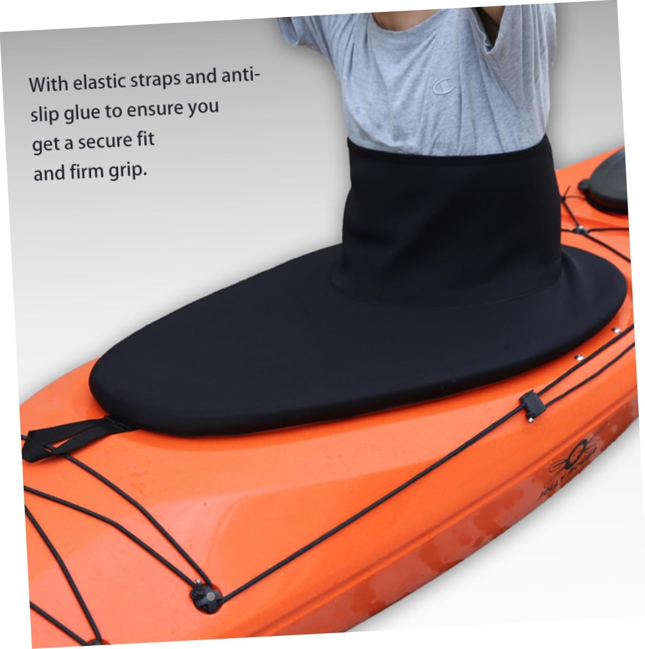 Professional Kayak Spray Deck Skirt Fit for Kayaking Canoeing Rafting Slip Grip Rain Protection