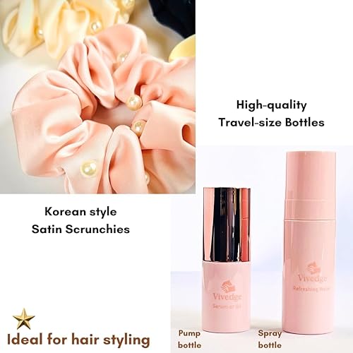 Miniatura 7 de Juego de peines de fibra de carbono de 8 piezas juego de peines antiestáticos, lazos para el cabello satinado, botella rociadora, bolsa de viaje