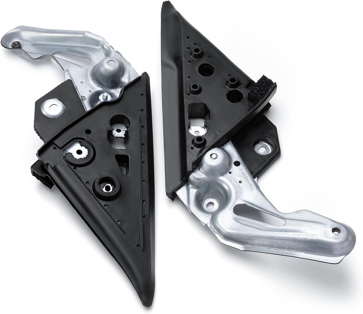 2PCS Left & Right Front Door Gusset Assembly Compatible with 2003-2008 Subaru Forester Replace# 61158SA000 61158SA010