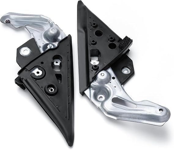 2PCS Left & Right Front Door Gusset Assembly Compatible with 2003-2008 Subaru Forester Replace# 61158SA000 61158SA010